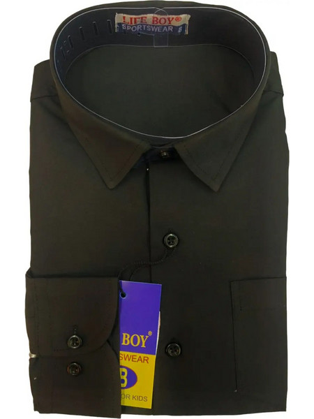 Life Boy Μαύρο Slim Fit Πουκάμισο Παρέλασης για Αγόρι 1-6002-11