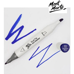 Mont Marte Art Marker Dual Tip B2 Napoleon Blue No72 - Μαρκαδόρος Ζωγραφικής No 72 Μπλε MGRD0026_01
