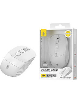 MTK NG6046 Ασύρματο Ποντίκι White