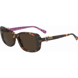 Love Moschino MOL060S 05L70 Γυναικεία Γυαλιά Ηλίου Ορθογώνια Κοκάλινα Ταρταρούγα με Καφέ Φακό