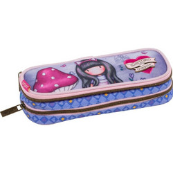 Santoro Gorjuss Cheshire Cat Κασετίνα με 2 Θήκες Μωβ 237342