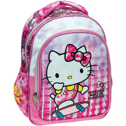Gim Hello Kitty Tie Dye Σχολική Τσάντα Πλάτης Νηπιαγωγείου Ροζ 335-71054