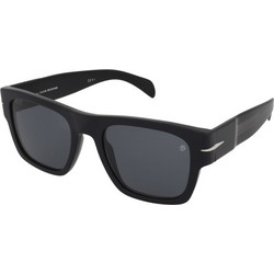 David Beckham DB7000/S 807/T4 Ανδρικά Γυαλιά Ηλίου Τετράγωνα Κοκάλινα Μαύρα με Γκρι Polarized Φακό