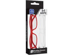 EyeLead E221 Γυαλιά Πρεσβυωπίας +3.00 Κοκάλινα Κόκκινα Άσπρα