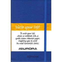 Σημειωματάριο με λάστιχο Dotbook Aurora 14X21 A5 96 φύλλα μπλε (102296VADA)