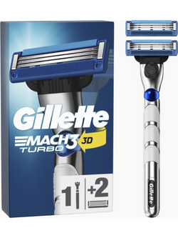 Gillette Mach3 Turbo Ξυραφάκι με Ανταλλακτικές Κεφαλές με 3 Λεπίδες & Λιπαντική Ταινία 3τμχ