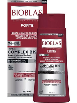 BIOBLAS Forte Σαμπουάν Κατά Της Τριχόπτωσης με 74% Φυτικό Ορό 360ml