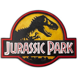 Μεταλλική Πινακίδα Jurassic Park Logo (35 x 26 cm)