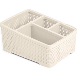 Καλαθάκι Okay Organizer large διαστάσεων 19.2x14.4x10.3cm σε λευκό χρώμα