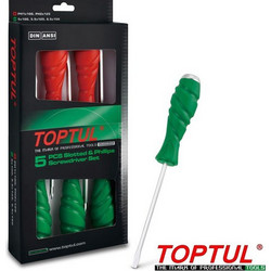 TOPTUL GAAE0509 σετ κατσαβιδια κτυπητα 5τεμ