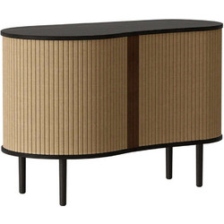 Μπουφές Audacious Horizons S 5111C706-01 100x50x67cm Black Oak-Sugar Polyester,Ξύλο