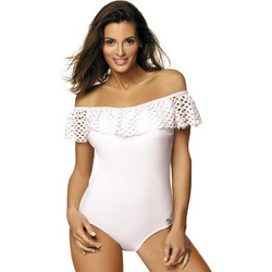 Marko Ολόσωμο Μαγιό Strapless Λευκό 112202-M-459