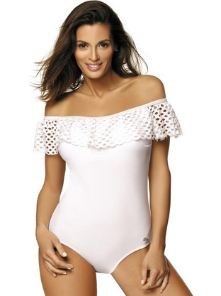 Marko Ολόσωμο Μαγιό Strapless Λευκό 112202-M-459