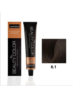 Lorvenn Beauty Color 6.1 Ξανθό Σκούρο Σαντρέ Μόνιμη Βαφή Μαλλιών 70ml
