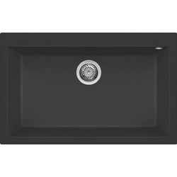 Elleci Quadra 120 Ένθετος Νεροχύτης Γρανίτη Ghisa 70x50cm