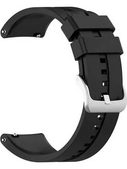 Bakeey Quick Release Λουράκι Σιλικόνης Black (Universal 22mm)