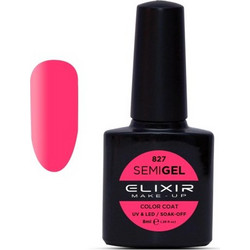 Elixir Semigel 827 Rose Bonbon Ημιμόνιμο Βερνίκι Νυχιών 8ml