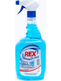 Rex Glass Spray Τζαμιών Μπλε 1lt