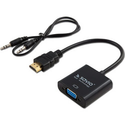 Savio Μετατροπέας HDMI male σε VGA female (CL-23/B)