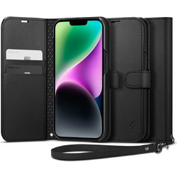Spigen S Wallet Strap Black (iPhone 14)