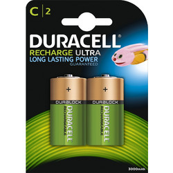 Duracell Recharge Ultra C 3000mAh 2τμχ