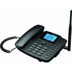 Maxcom MM41D 4G Ενσύρματο Τηλέφωνο με Ανοιχτή Ακρόαση Μαύρο