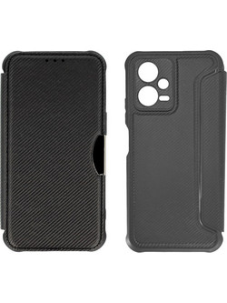 Powertech Razor Carbon Book Black (Xiaomi Note 12 / Poco X5)