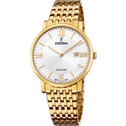 Festina Ανδρικό Ρολόι με Χρυσό Μεταλλικό Μπρασελέ F20020/1