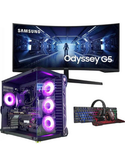 Vengeance Unity-Z3 (Ryzen 5-7600/32GB/1TB SSD/Radeon RX 7700 XT 12GB/FreeDos) + Samsung Odyssey G5 LC34G55TWWPXEN