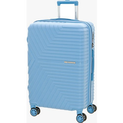 Bartuggi 712-80129.60 Βαλίτσα Μεσαία 67x45x30cm με 4 Ρόδες Γαλάζια