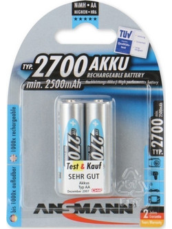 Ansmann AA 2700mAh 2τμχ