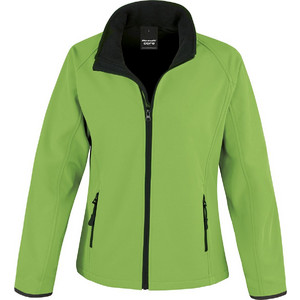 Result Core Γυναικείο Μπουφάν Χειμωνιάτικο Softshell Κοντό Lime R231F
