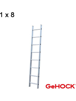 GeHOCK Μονή Σκάλα Αλουμινίου 8 Σκαλοπάτια 59-605008