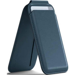 Satechi Vegan-Leather Magnetic Wallet Stand MagSafe Θήκη Καρτών Dark Blue