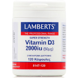 Lamberts Vitamin D3 2000iu 50μg 120 Κάψουλες