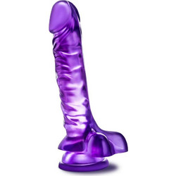 Blush B Yours Basic 8 Ρεαλιστικό Dildo με Βεντούζα & Όρχεις 23cm Μωβ