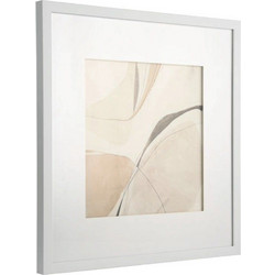 Κάδρο Roberval 423063 50x50cm White Eglo Κάθετοι Ξύλο,Γυαλί