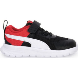 Puma Evolve Run Mesh Παιδικά Αθλητικά Παπούτσια για Τρέξιμο Μαύρα Κόκκινα 386240-01