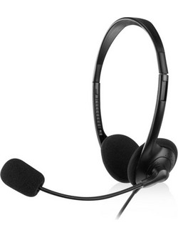 Ewent EW3567 On Ear Ακουστικά Υπολογιστή με Μικρόφωνο & 3.5mm Jack