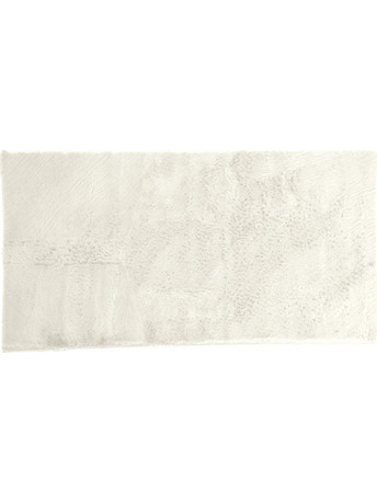 Γούνινο χαλί από πολυεστέρα, ορθογώνιο, 60x90 cm Εκρού - Aria Trade