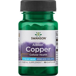 Swanson Albion Chelated Copper 2mg 60 Κάψουλες