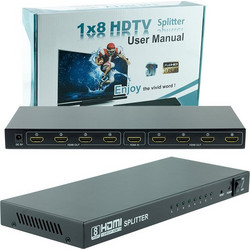S-LINK 1X8 HDMI SPLITTER SL-LU618
