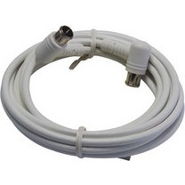 Triax TRIAX SATKAB 1,5m, καλώδιο SAT, λευκό, Class A, με γωνιακούς συνδέσμους