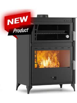 Thermogatz GS 17 Oven Ατσάλινη Ξυλόσομπα με Φούρνο
