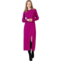 AGGEL Midi Φόρεμα για Γάμο / Βάπτιση Φούξια FW33009K-1048