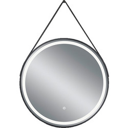 Φωτιστικό Καθρέπτης/Κρεμαστό Fine LED 15W 3000-4000K 1650Lm IP44 Dimmable Στρογγυλό Μαύρο