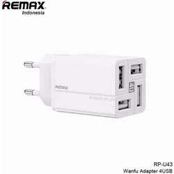 Remax RP-U43 Φορτιστής Χωρίς Καλώδιο με 4 Θύρες USB-A White