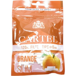Φιλτράκια Cartel ORANGE SLIM 6.0mm (πορτοκάλι)