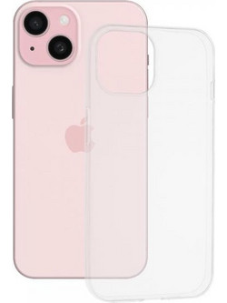 Techsuit Clear Silicone Back Cover Transparent (iPhone 15)