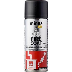 Minos Fire Coat Σπρέι Θερμοκρασίας Μαύρο 400ml